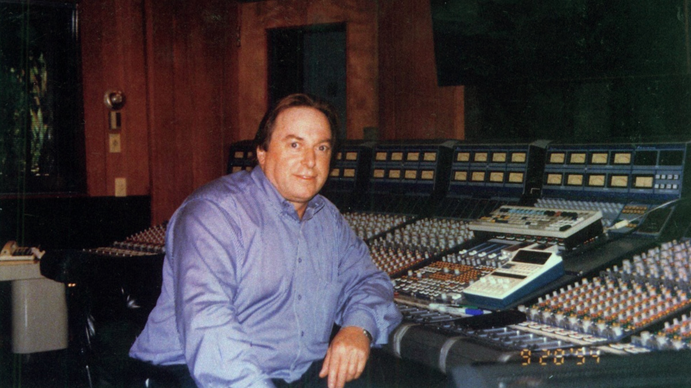 Picture of Phil Dudderidge in-front of a Focusrite Console Picture of Phil Dudderidge in-front of a Focusrite Console