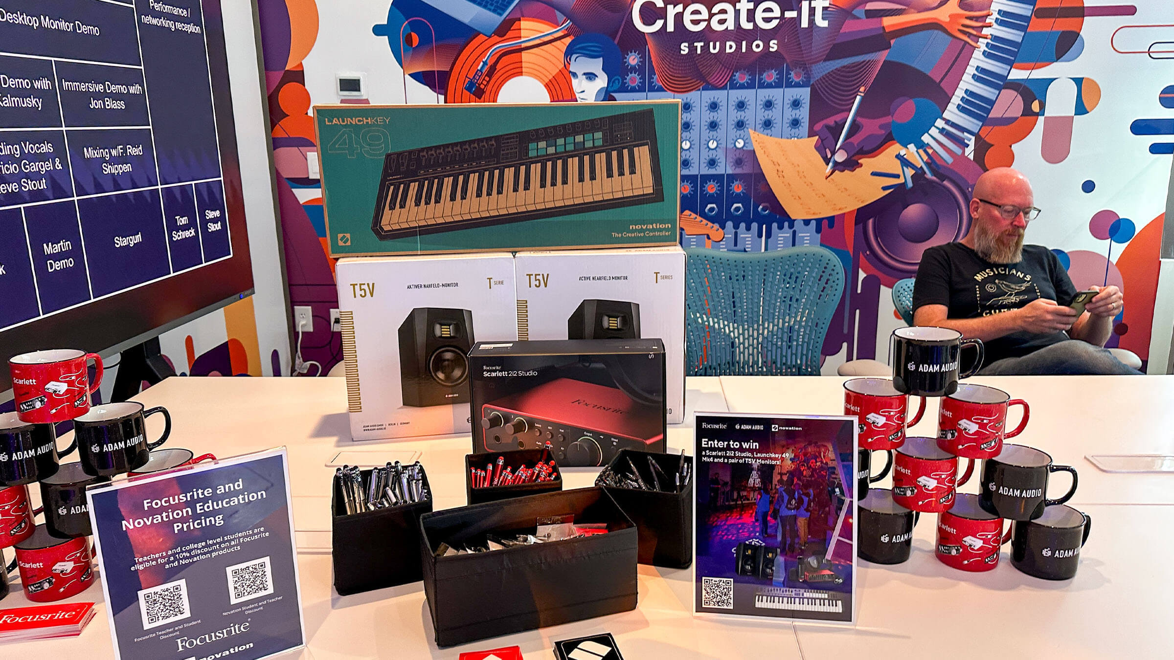 A selection of the gear given away in a drawing of all attendees of the Create-it Takeover. A selection of the gear given away in a drawing of all attendees of the Create-it Takeover.